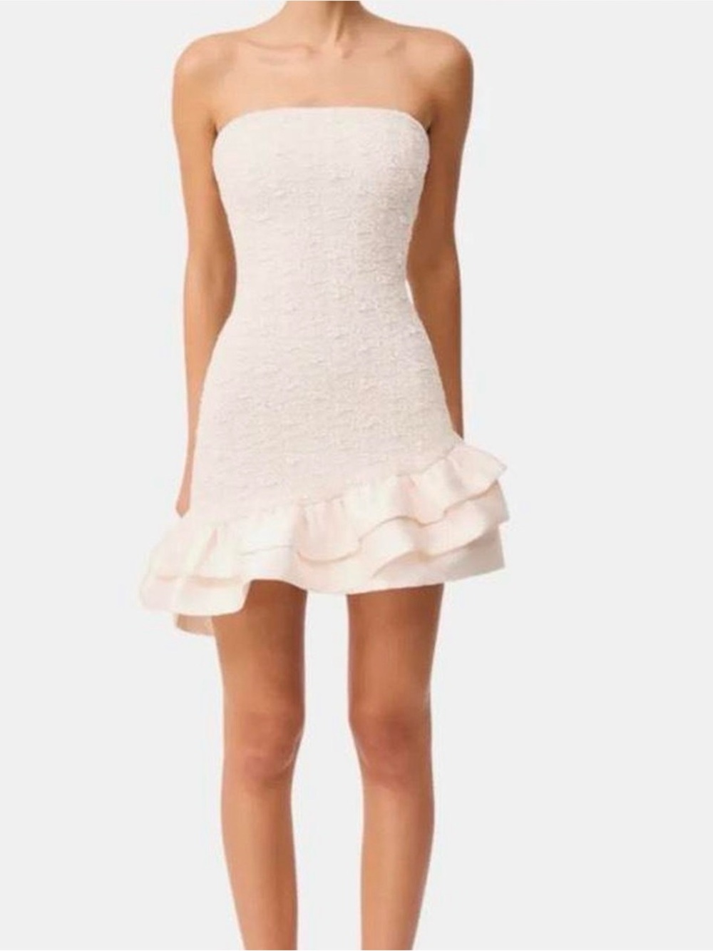 Elliatt Strapless Ruffle Mini Dress